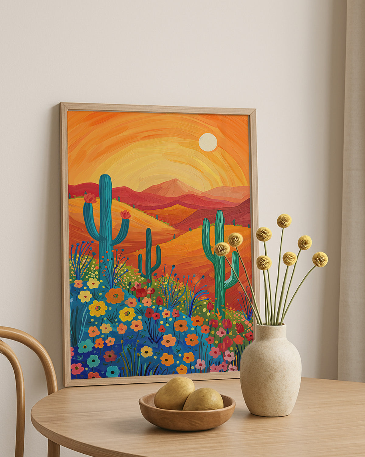 Sunlit Cactus Oasis