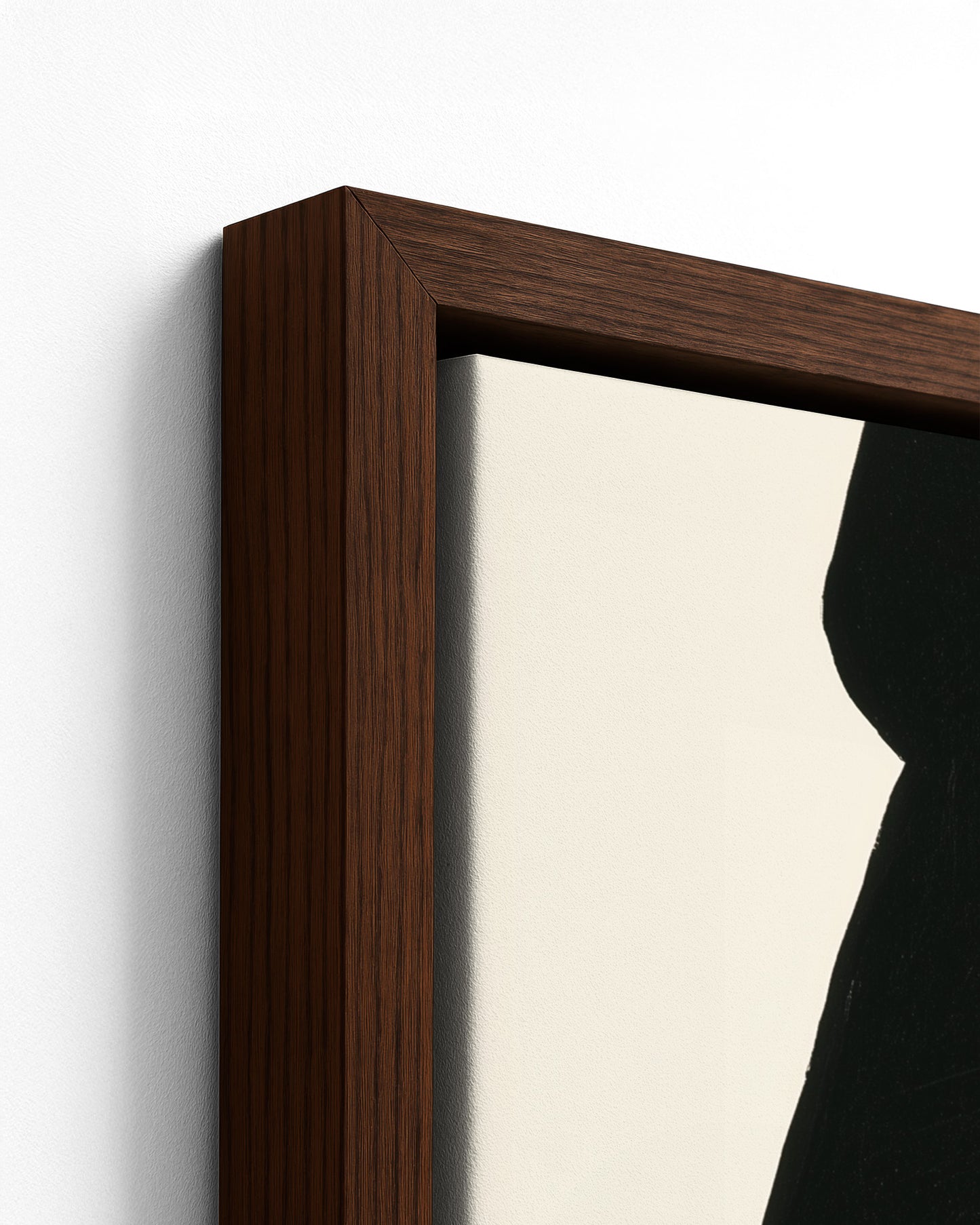Duality - Dark Wood Framed Canvas Detail