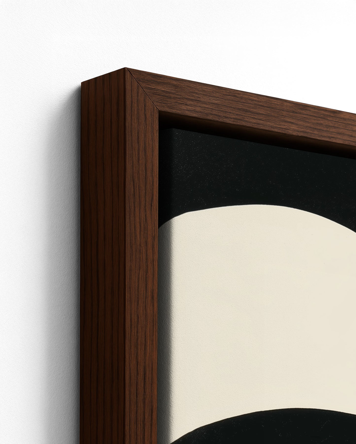 Kindred - Dark Wood Framed Canvas Detail