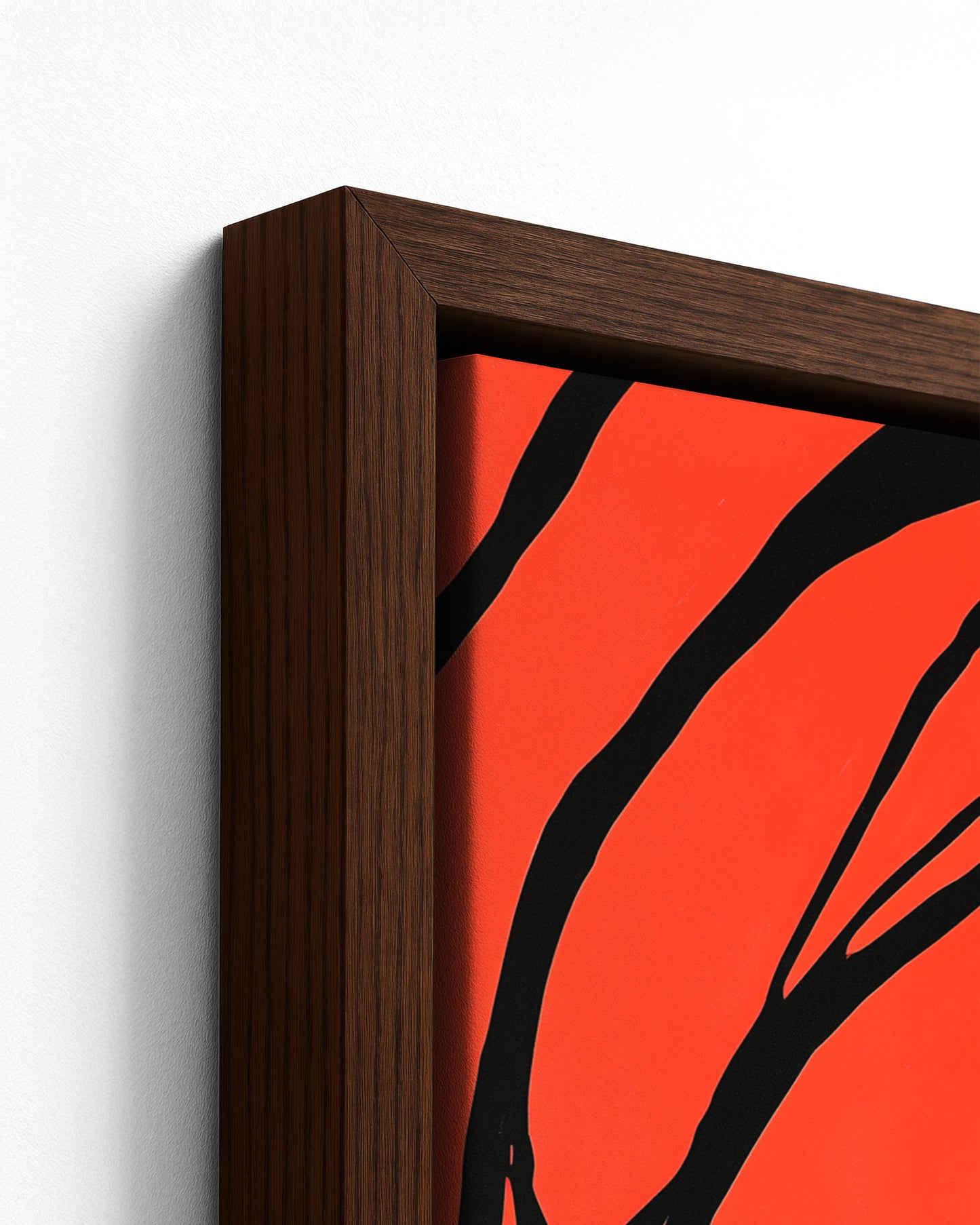 Matriarch - Dark Wood Framed Canvas Detail