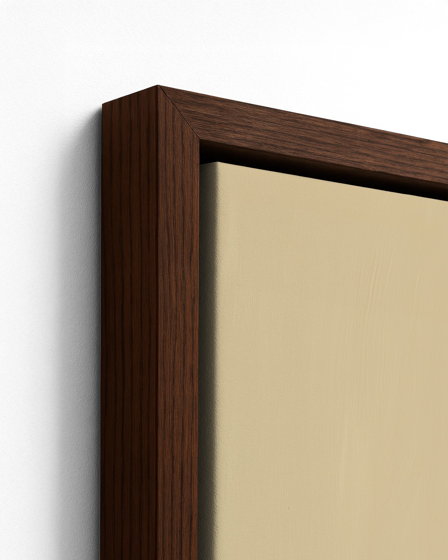 Quietude - Dark Wood Framed Canvas Detail