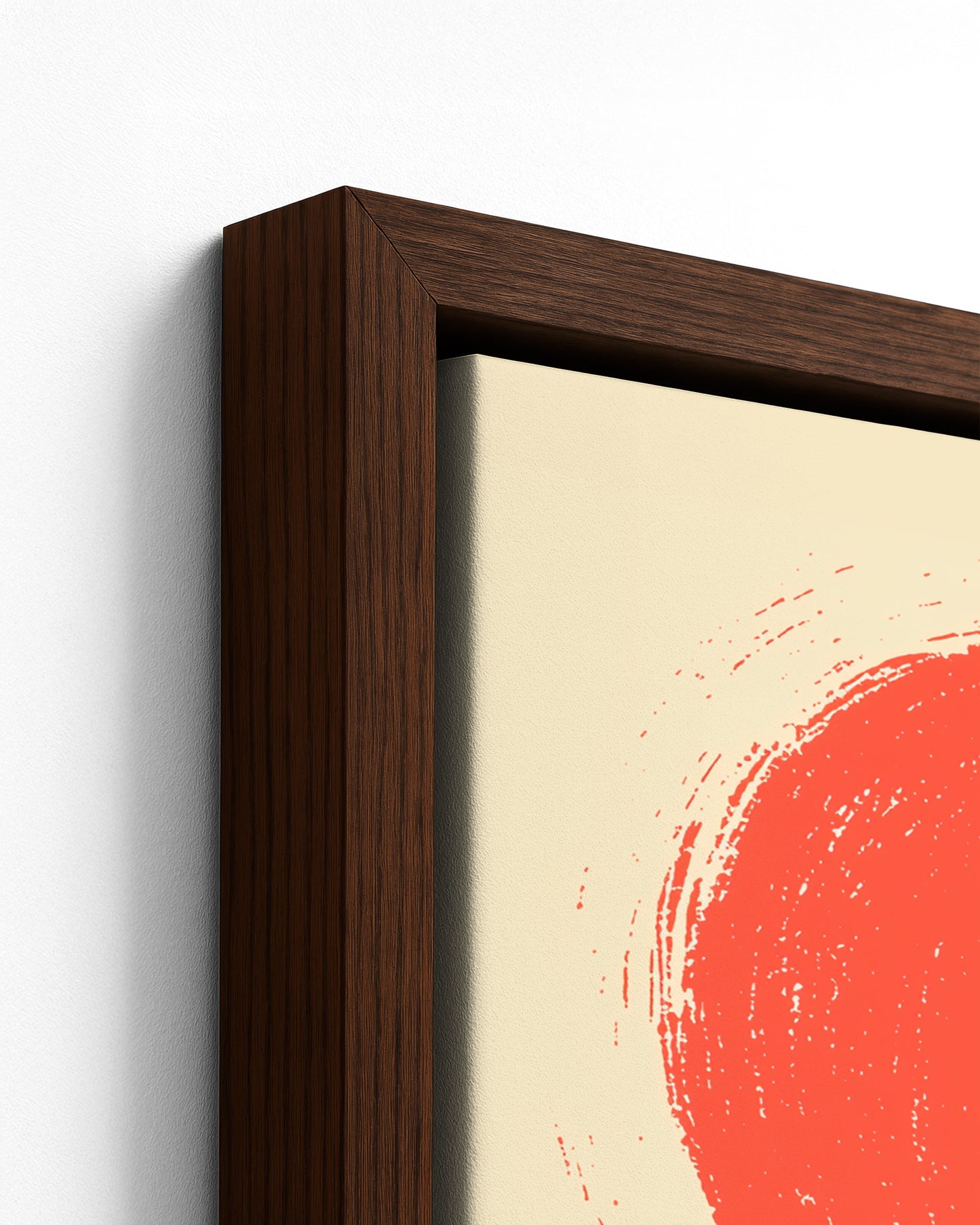 The Selector - Dark Wood Framed Canvas Detail