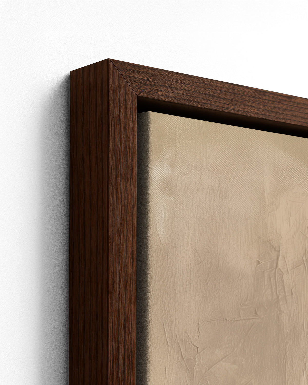 Say Grace - Dark Wood Framed Canvas Detail