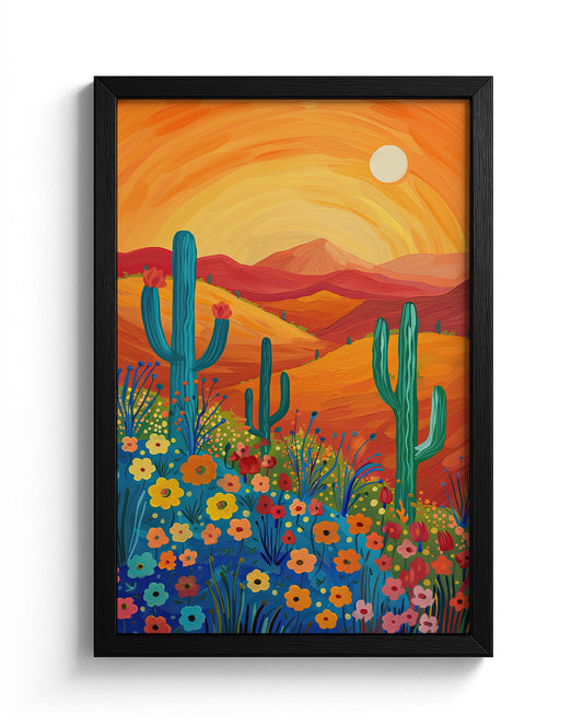 Sunlit Cactus Oasis