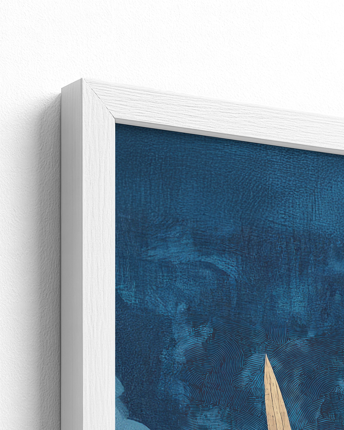 white frame