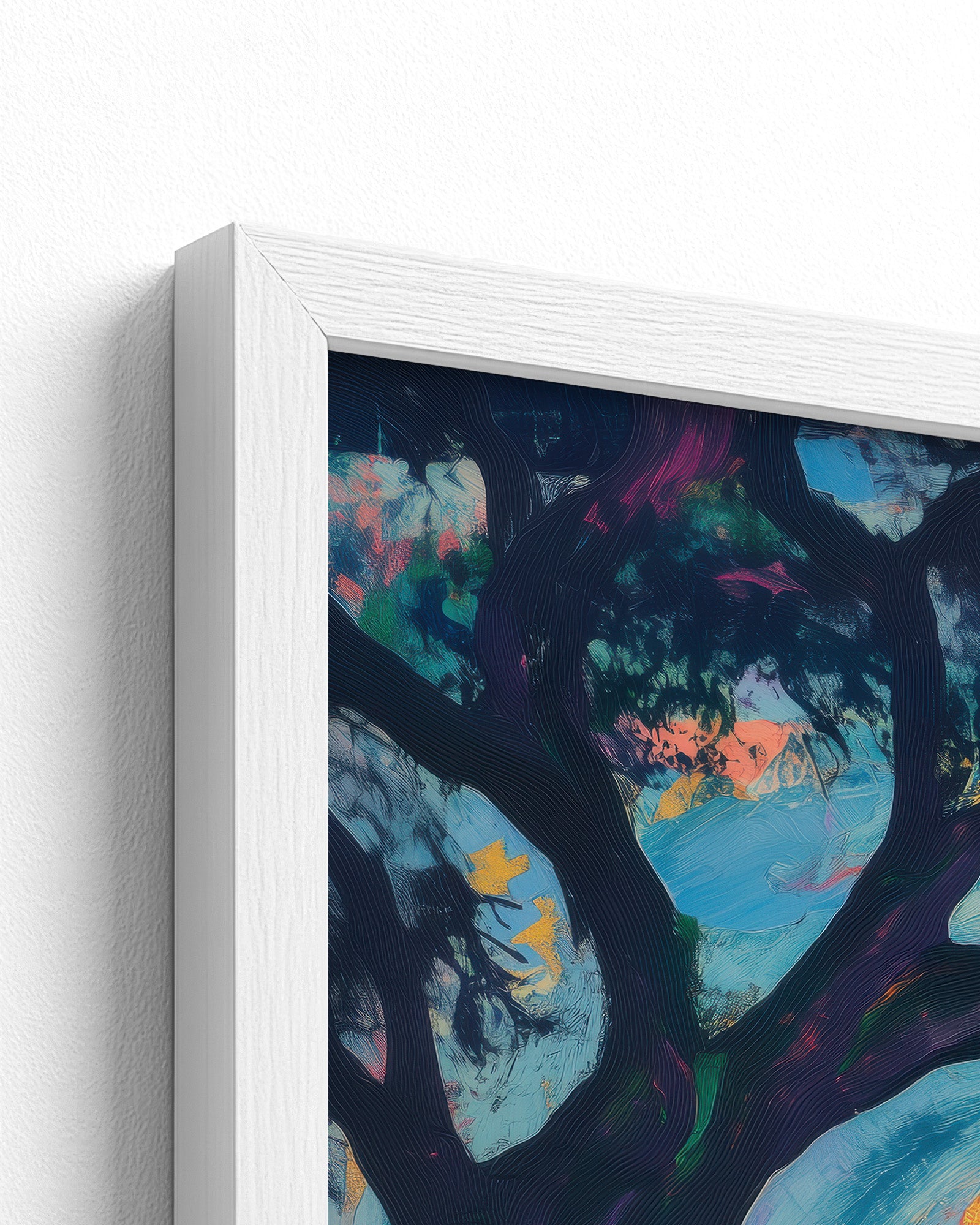 white frame