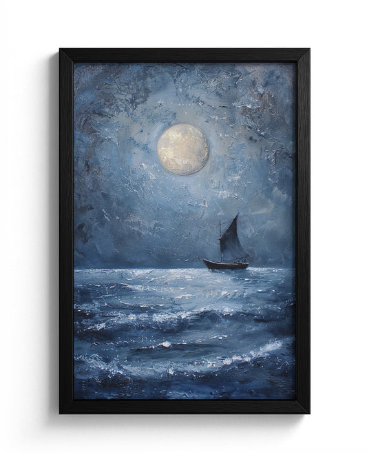 Moonlit Arabian Waves