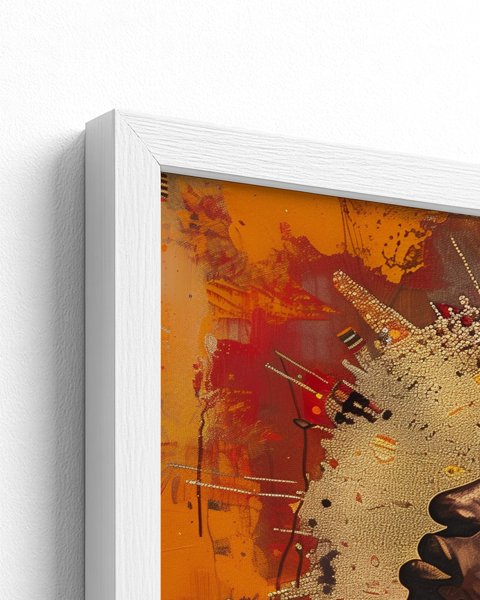 white frame