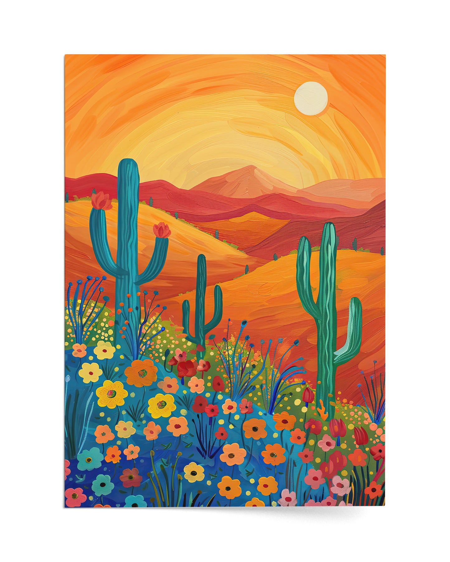 Sunlit Cactus Oasis