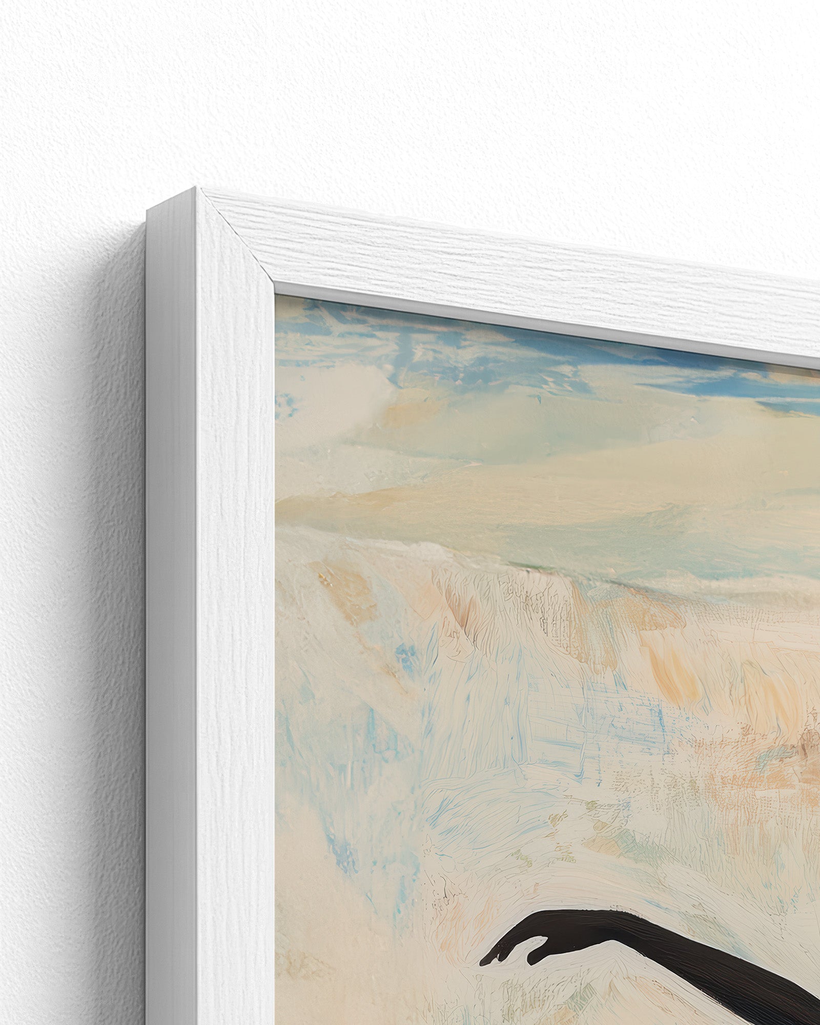 white frame