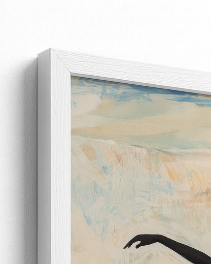 white frame