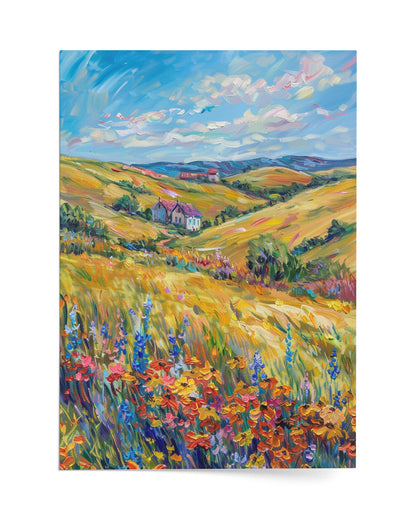 rolling hills of the country