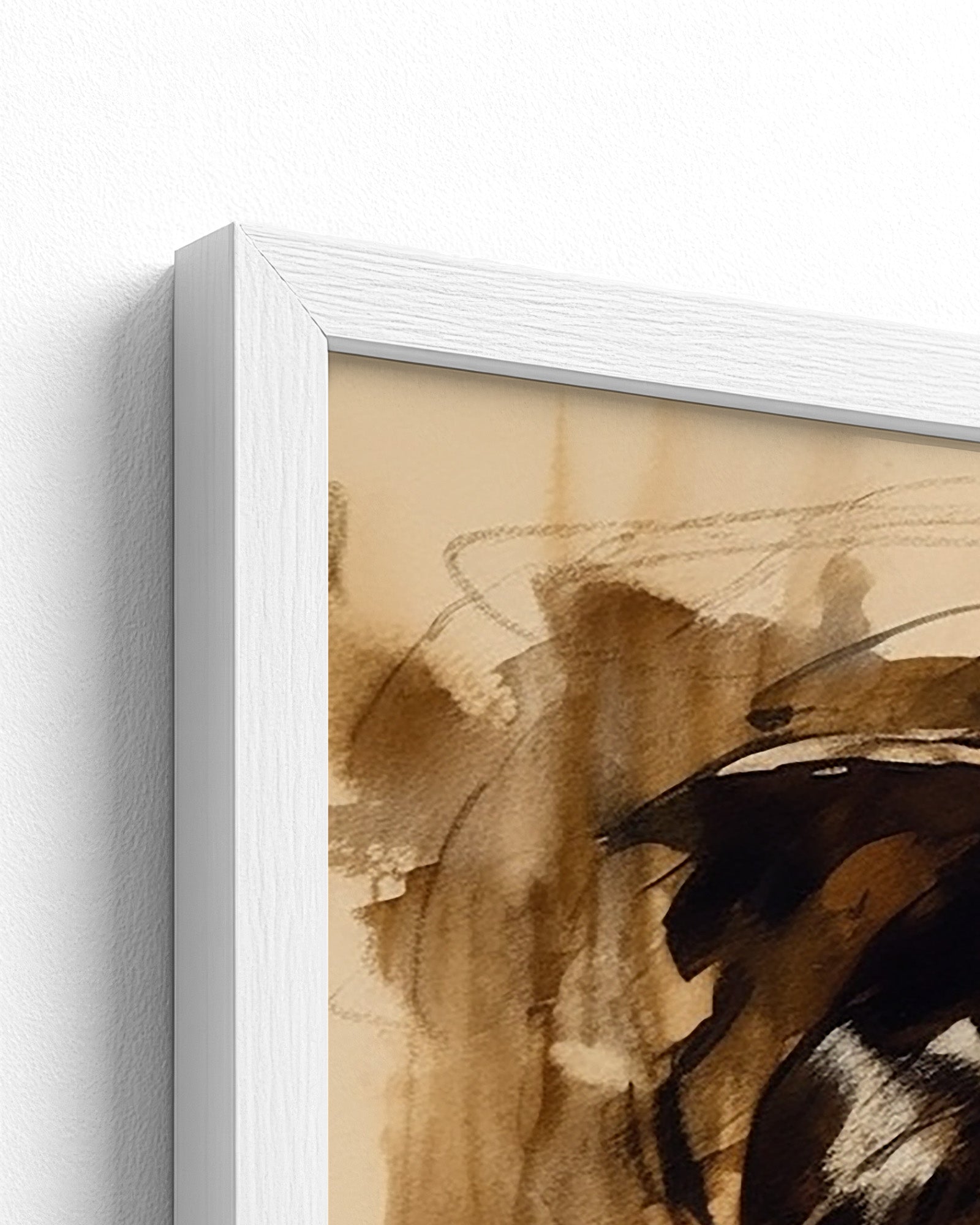 white frame