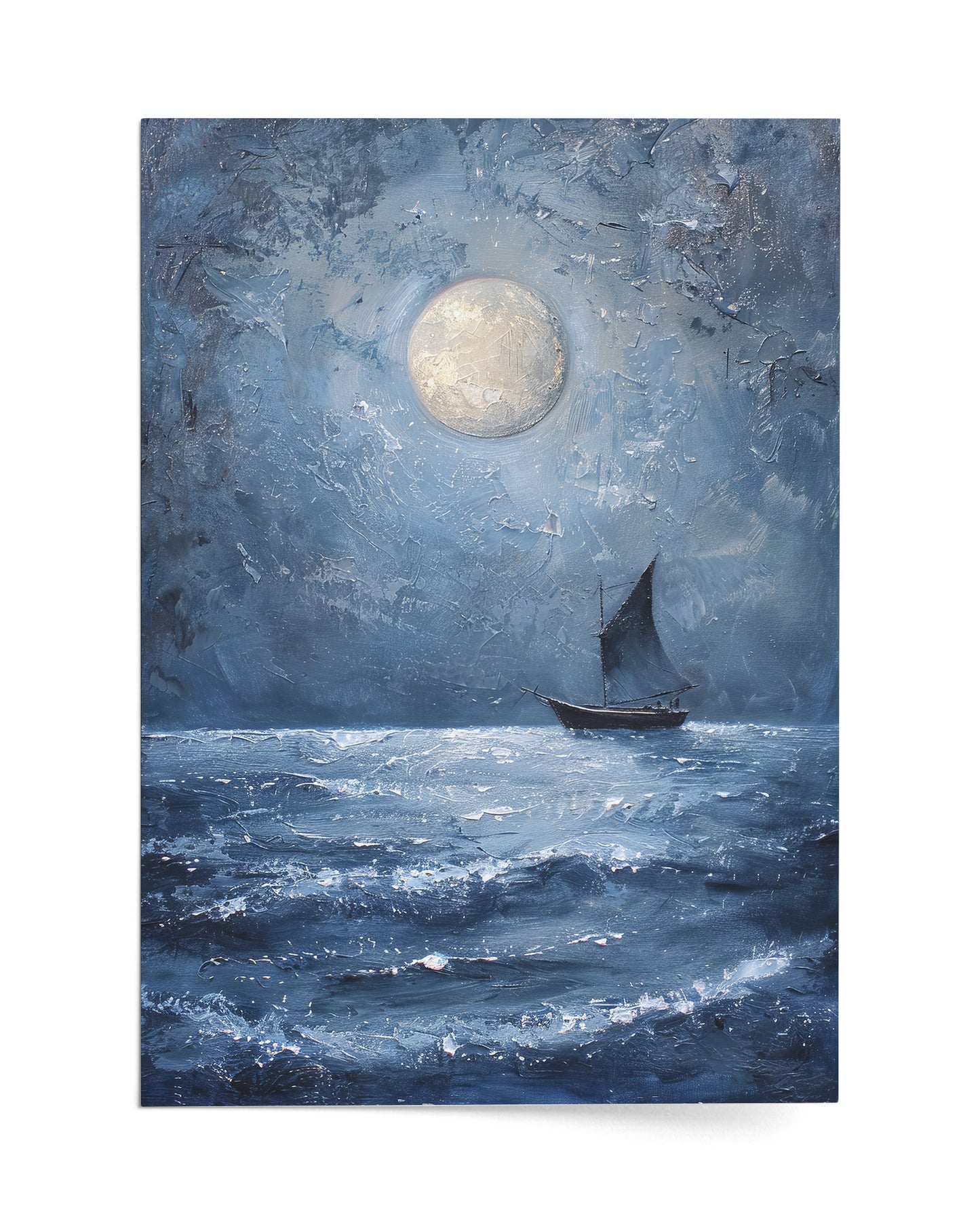 Moonlit Arabian Waves