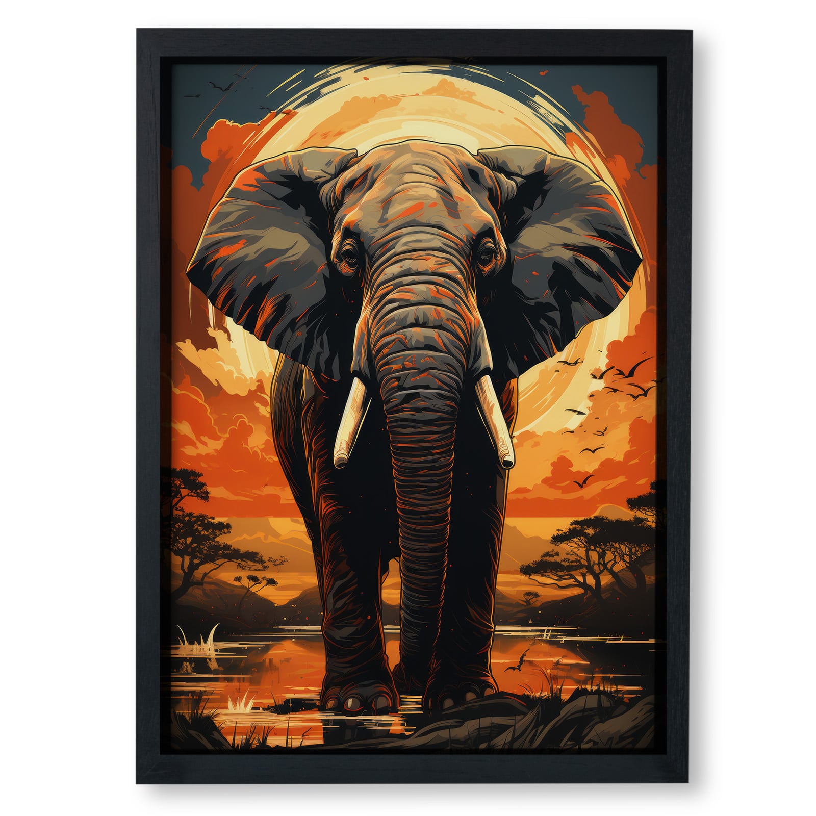 Elephant at Dusk