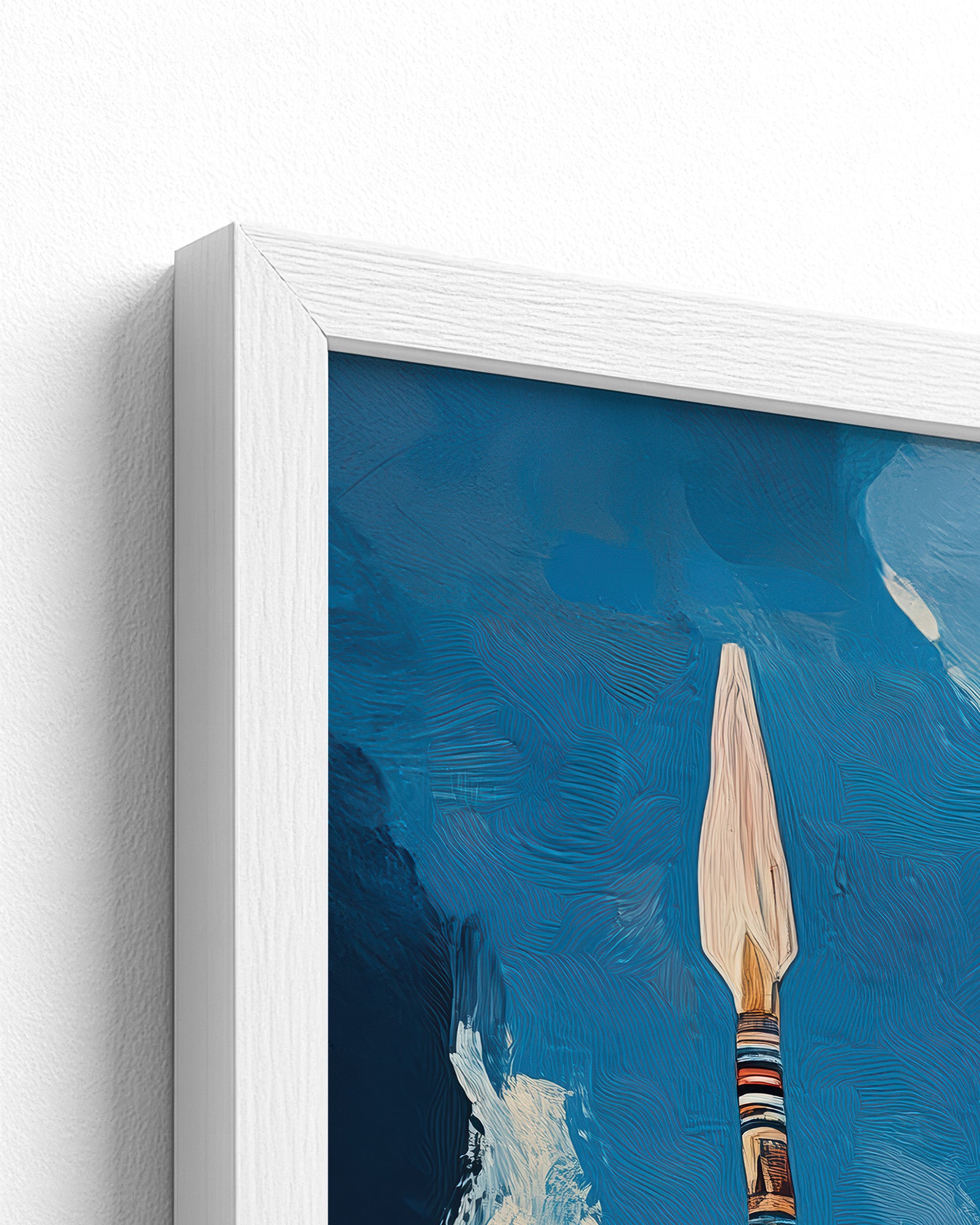 white frame