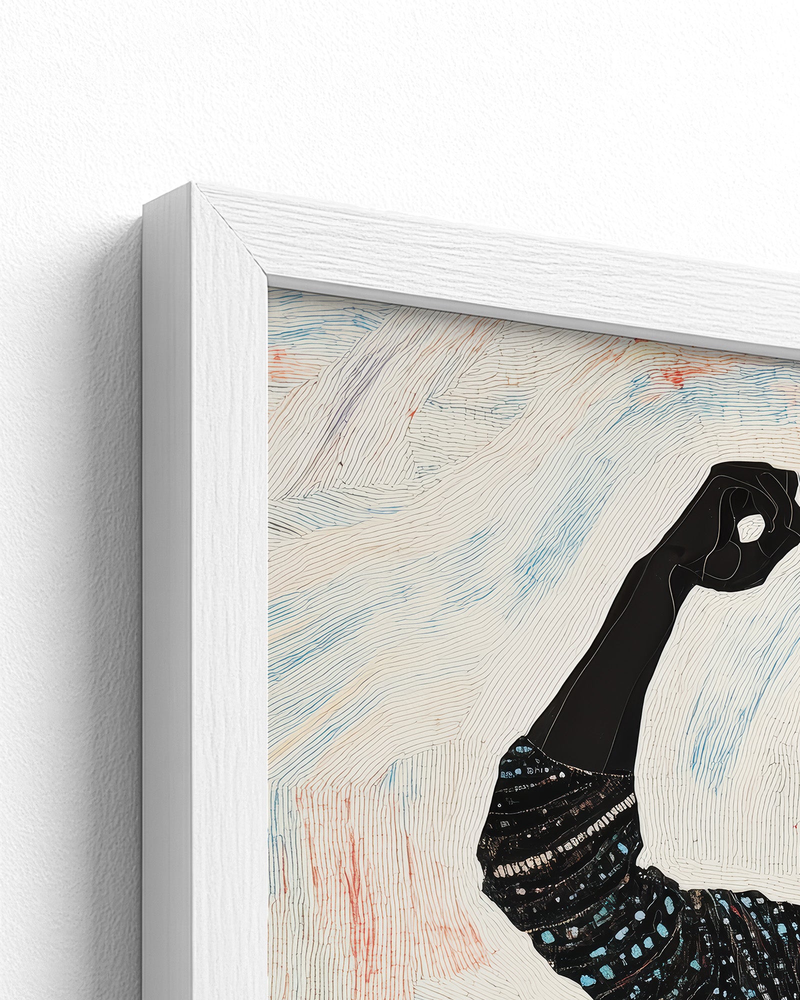 white frame