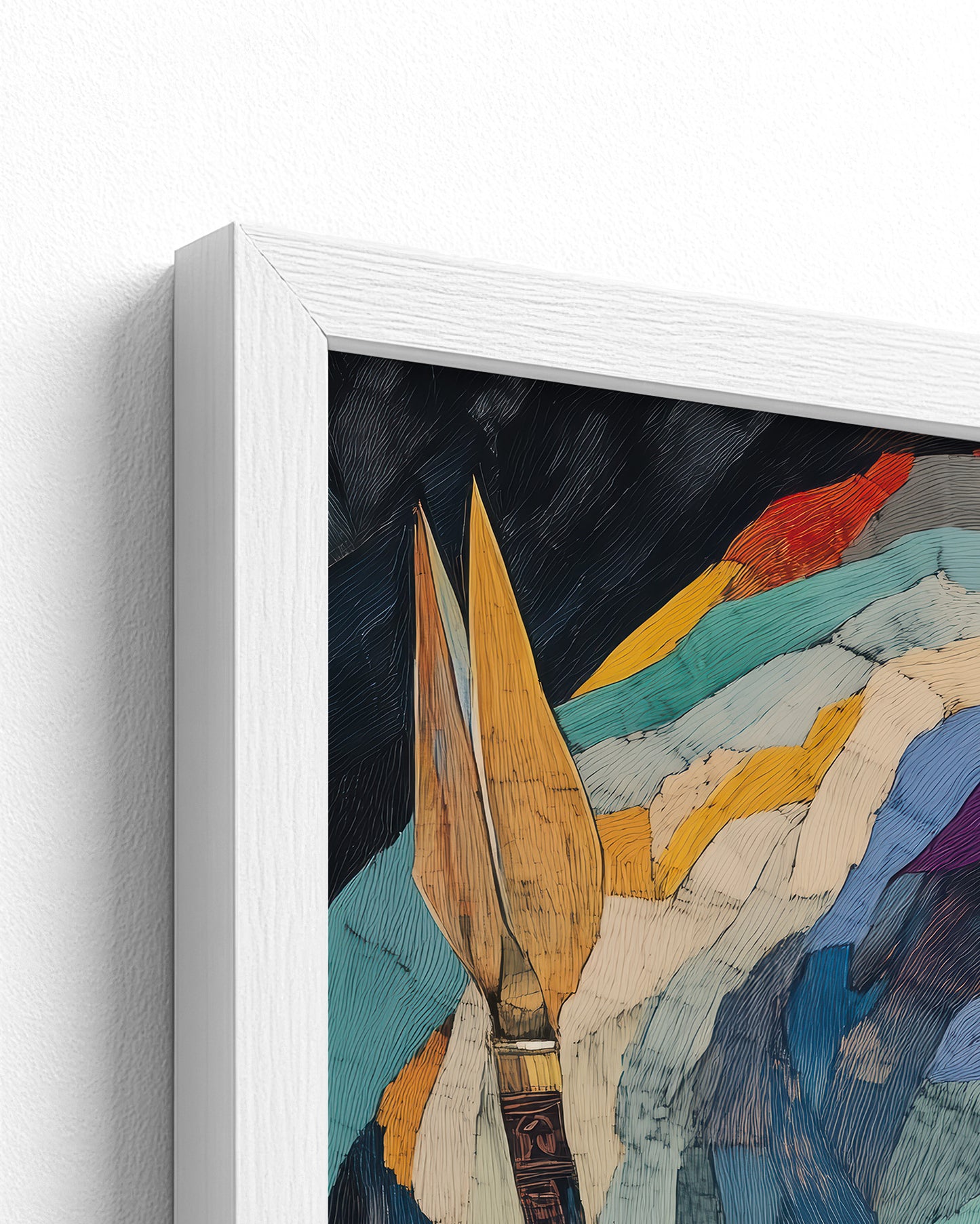 white frame