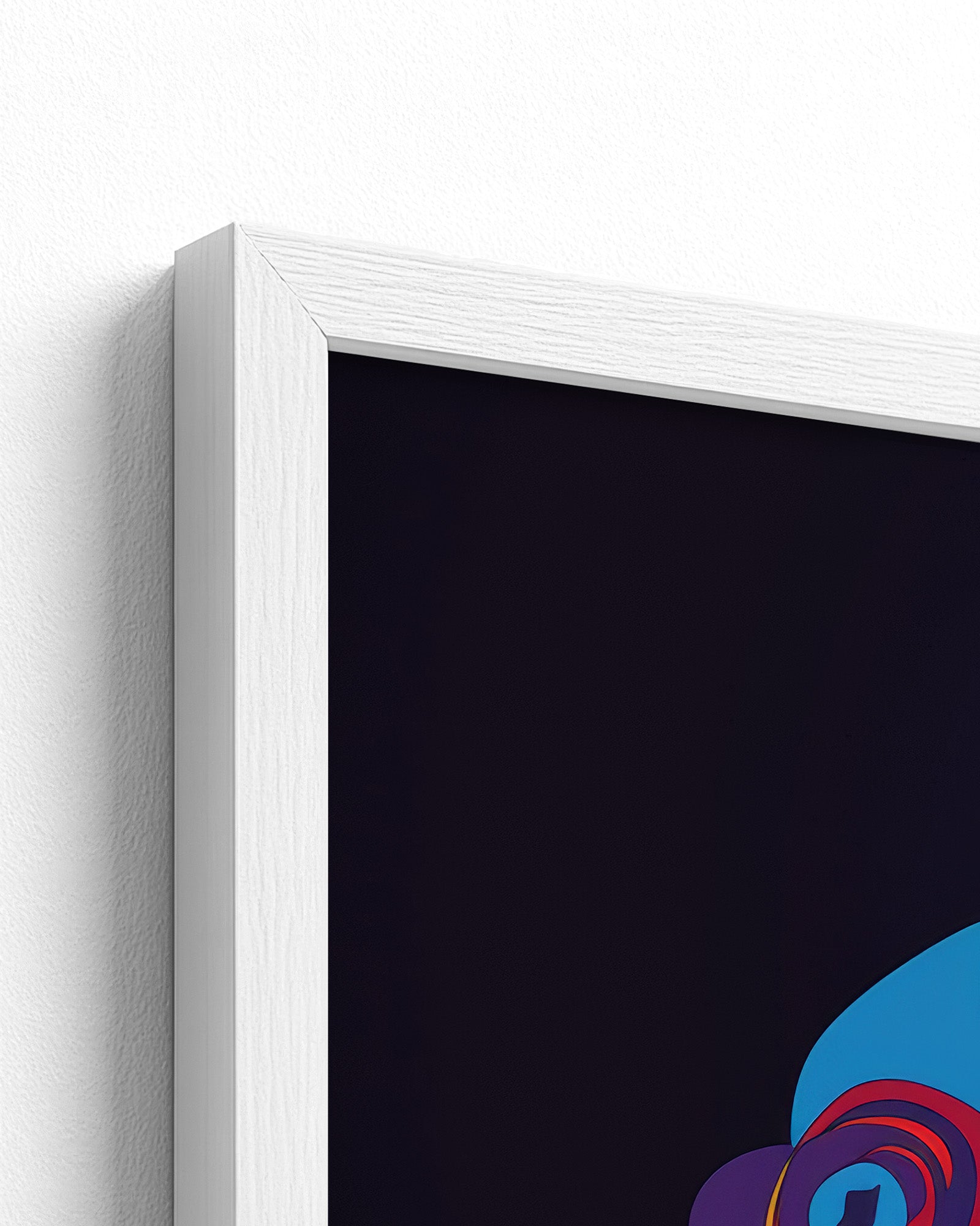 white frame