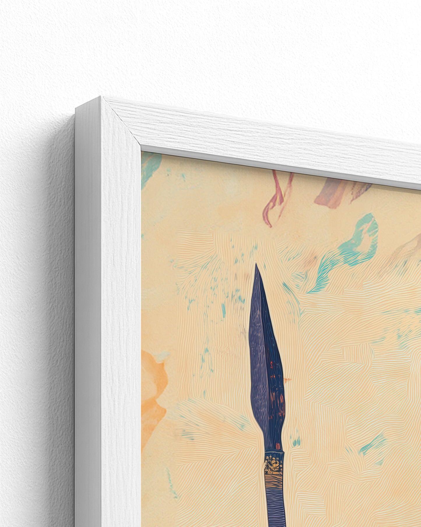 white frame
