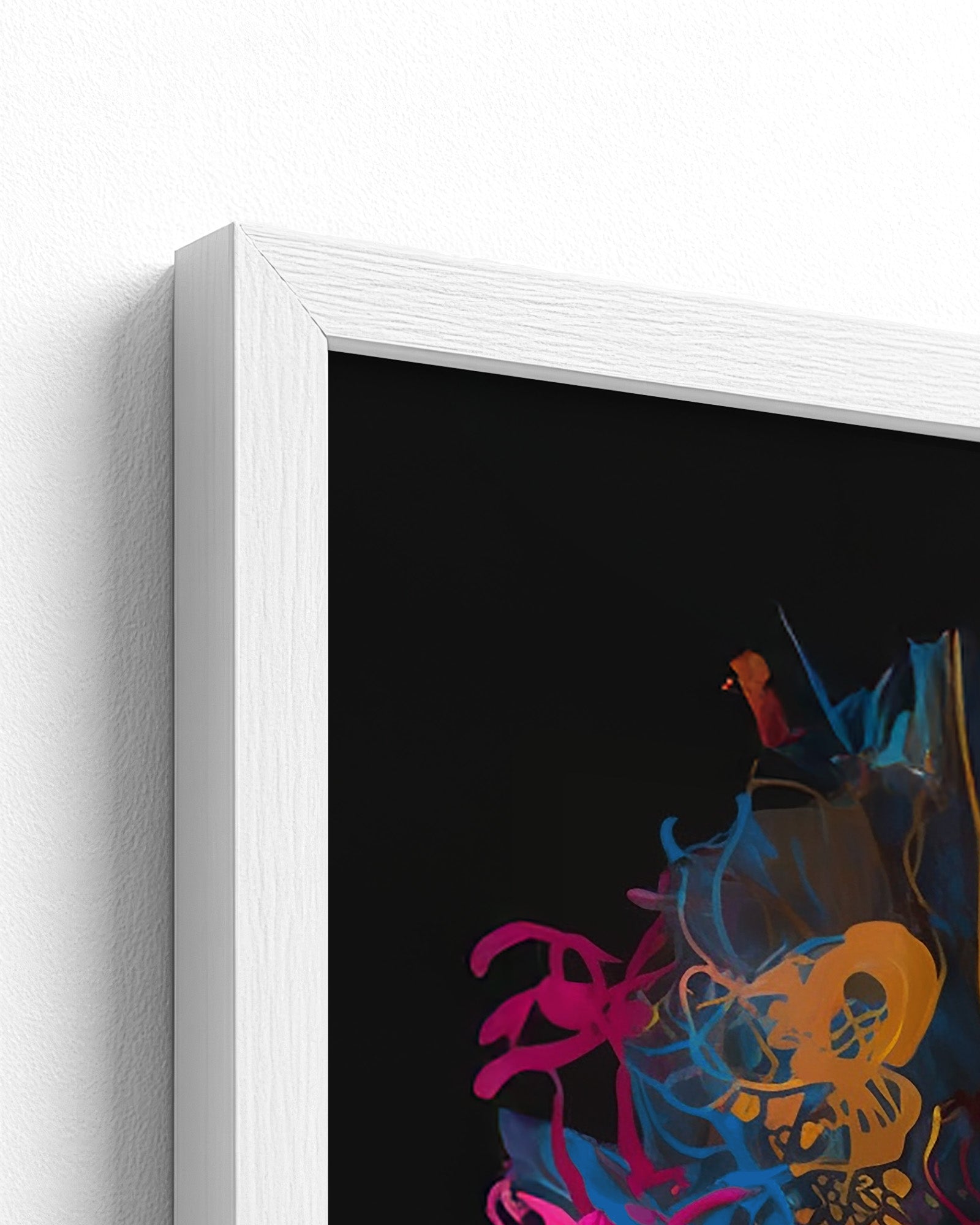 white frame