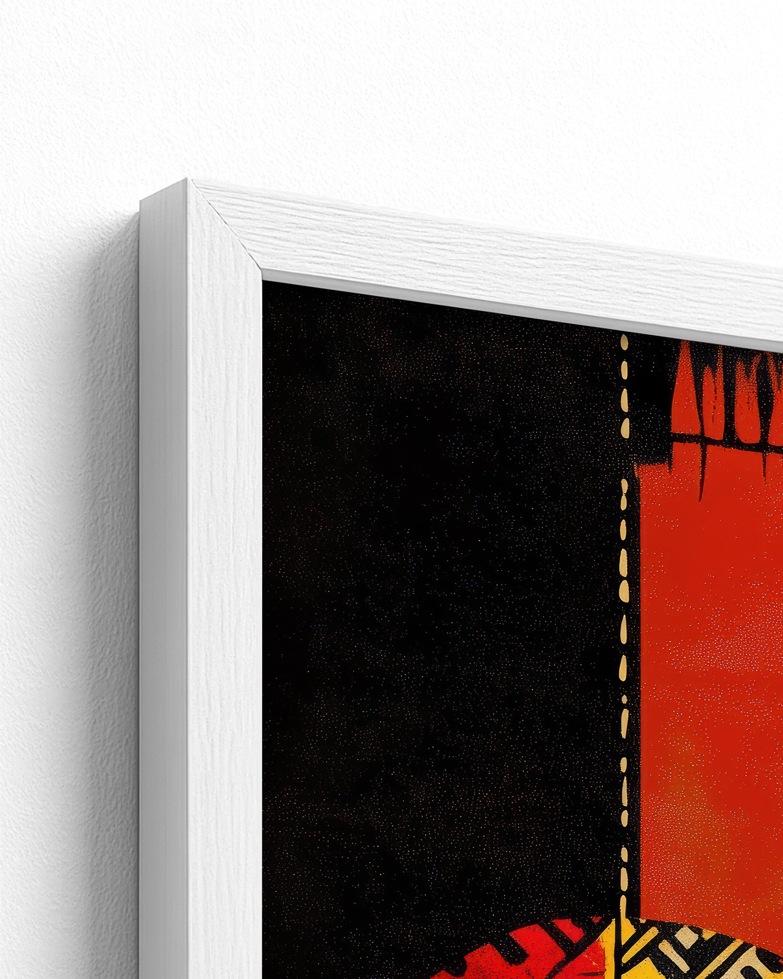 white frame