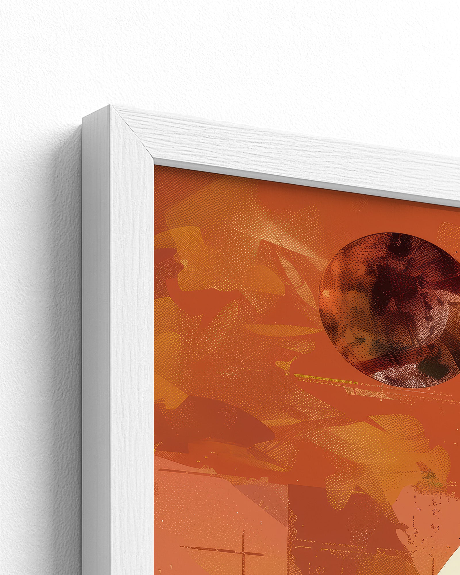 white frame