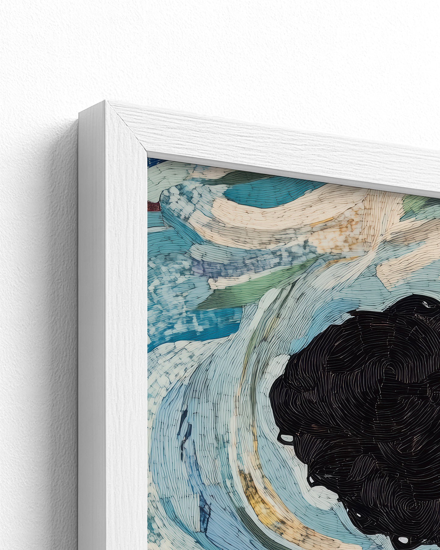 white frame