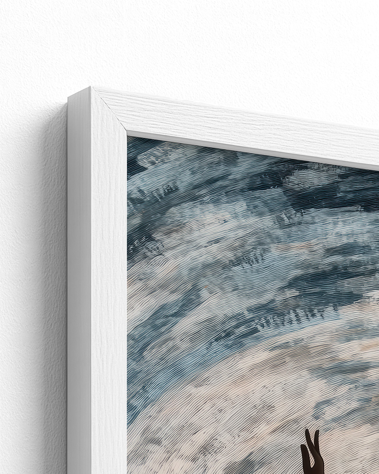 white frame