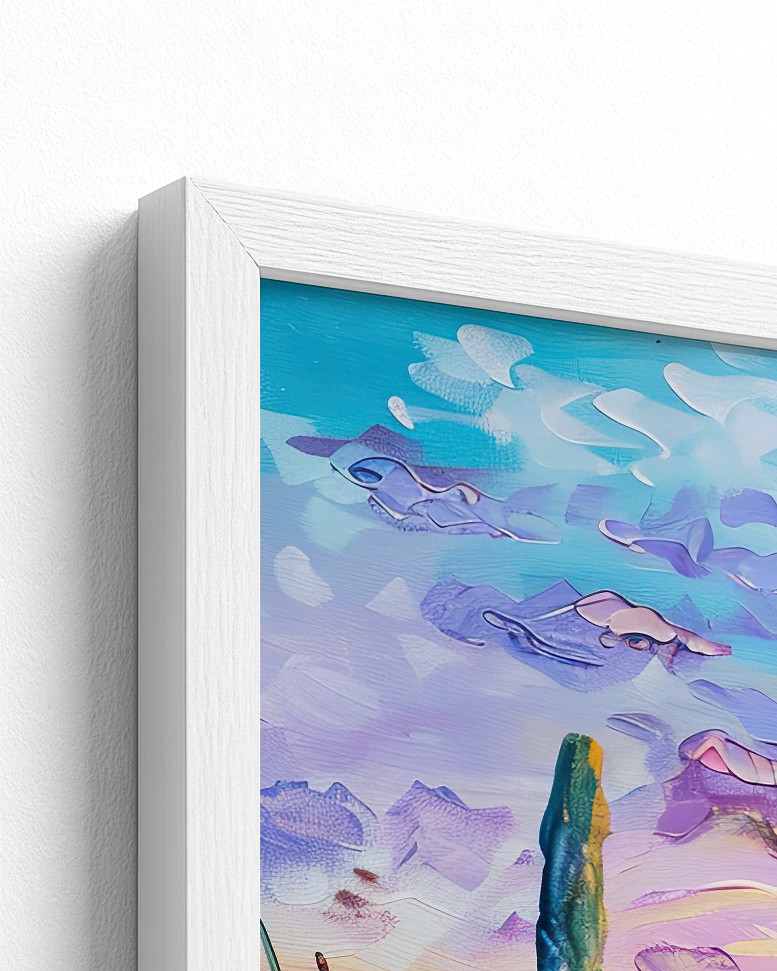 white frame