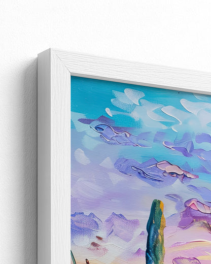 white frame