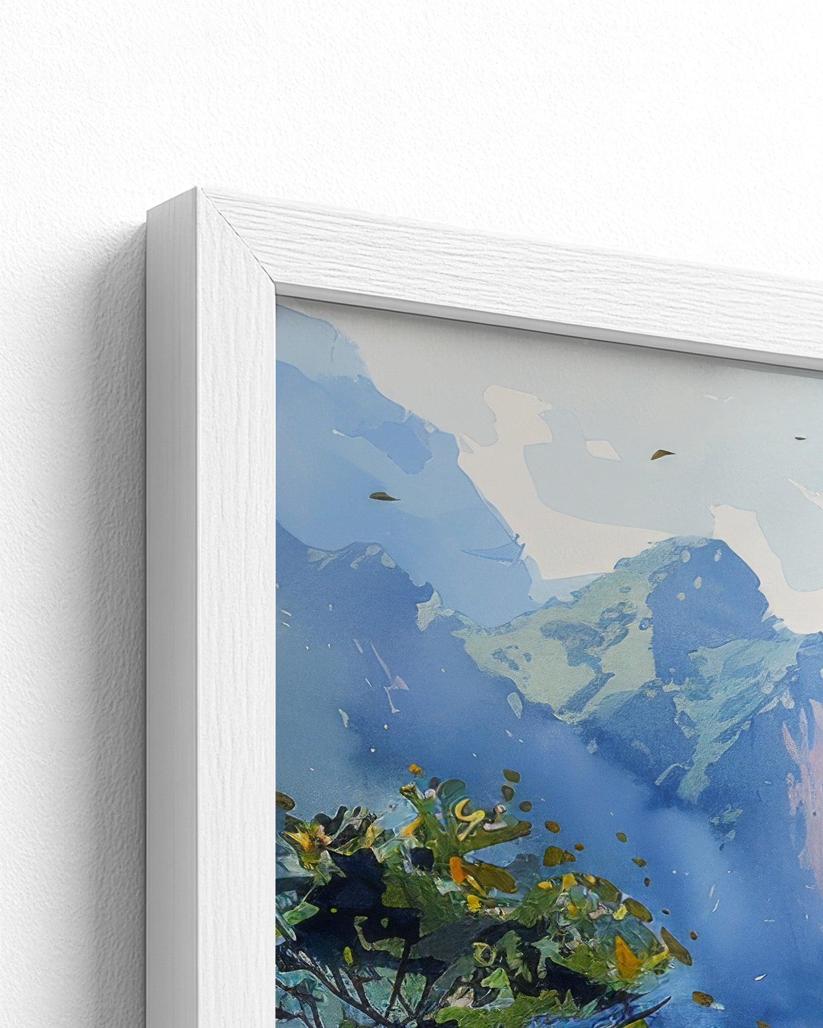 white frame