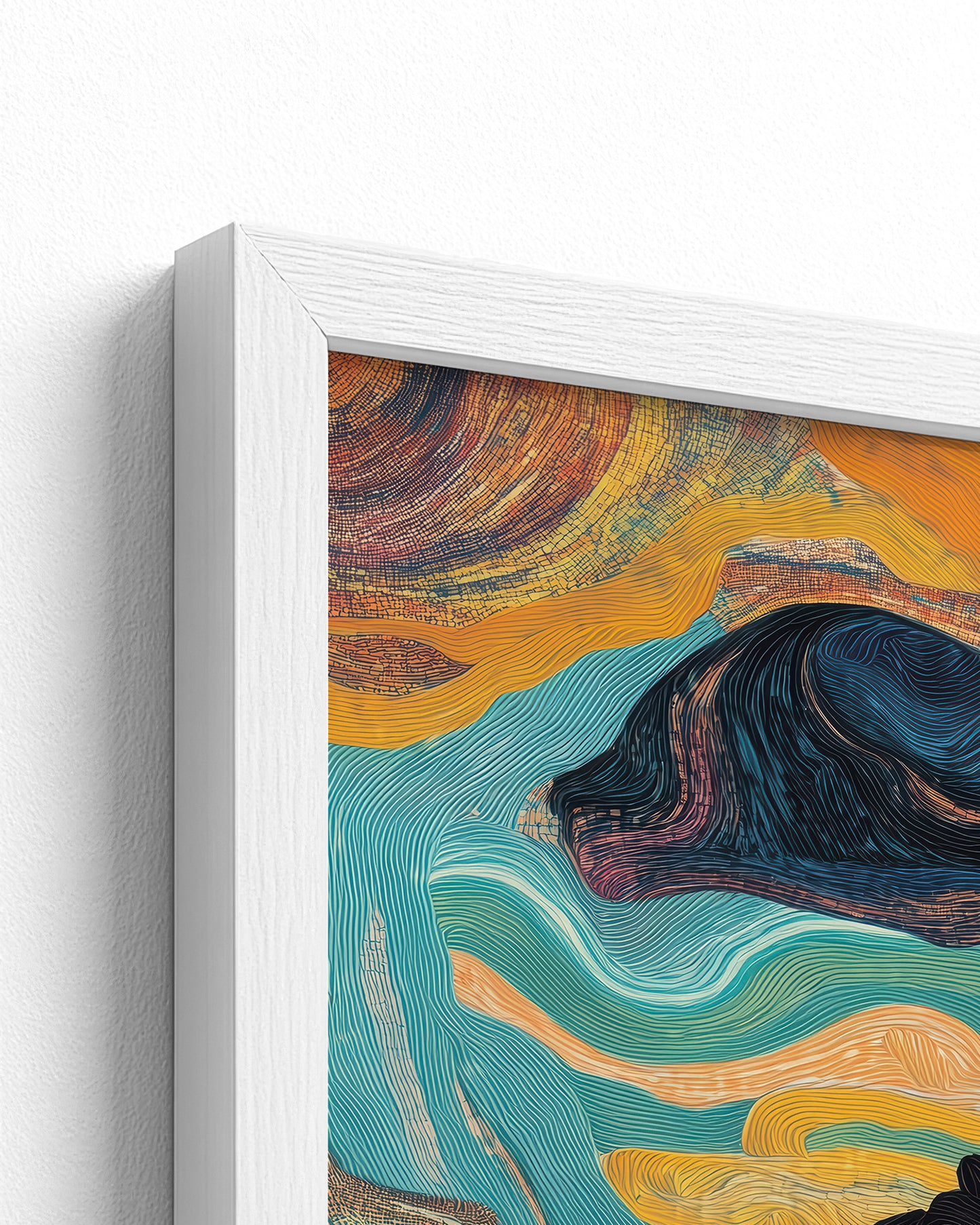 white frame