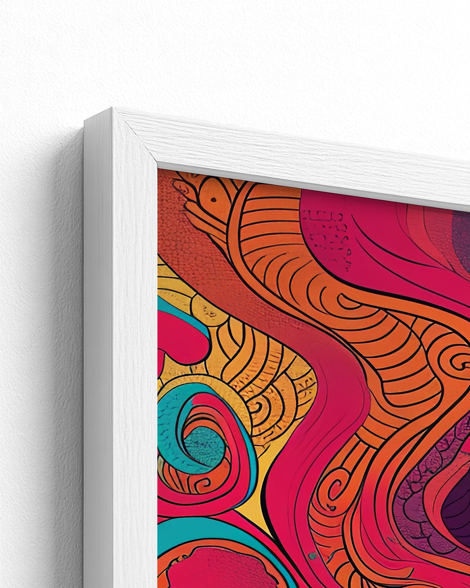 white frame