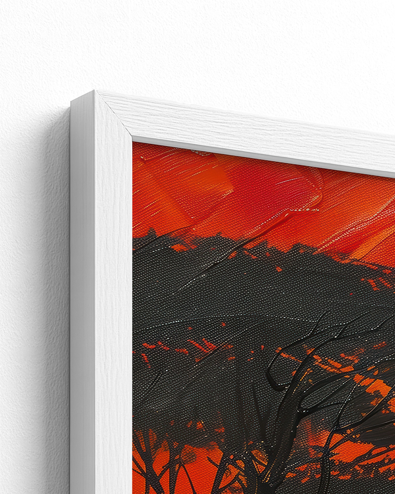 white frame