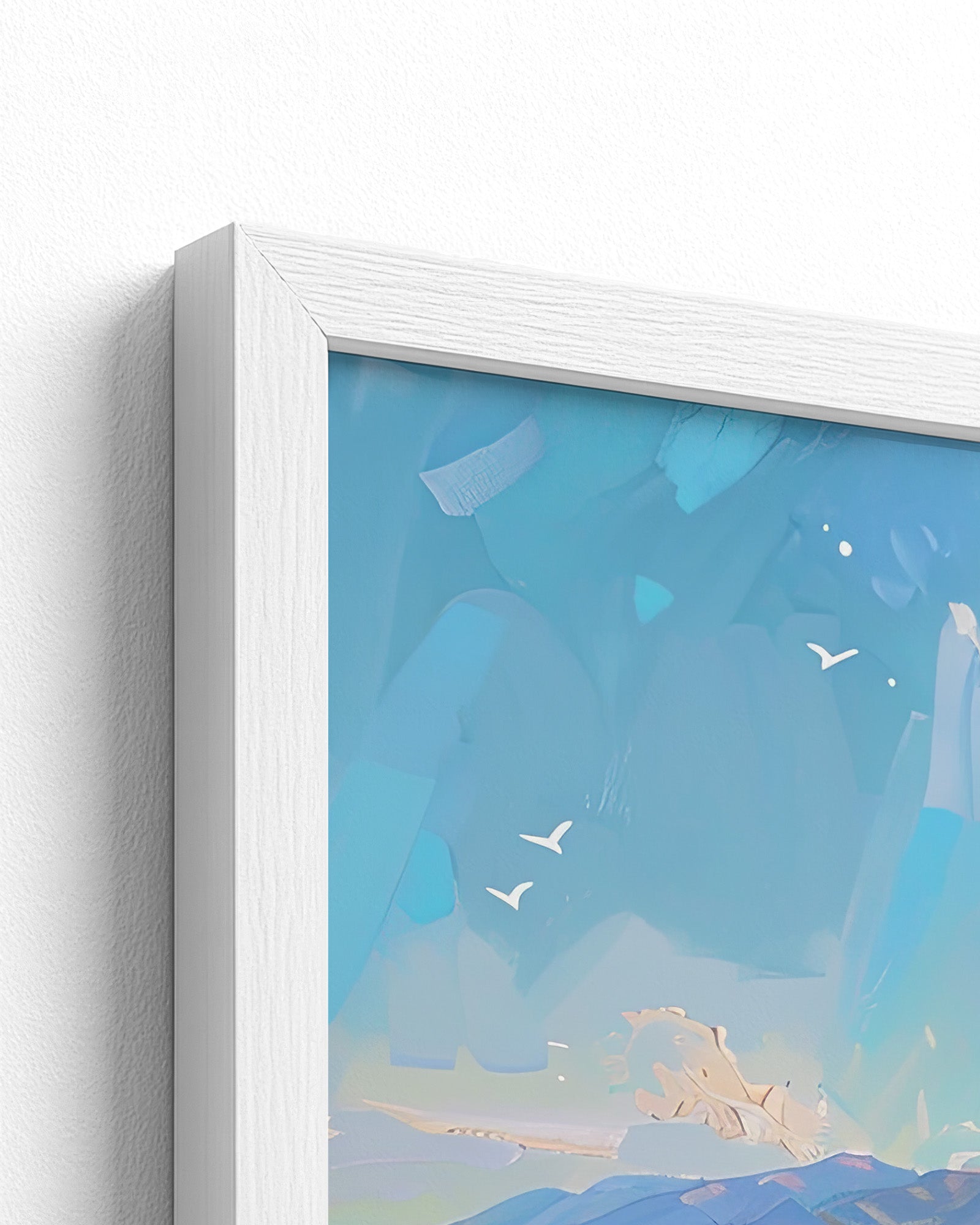 white frame