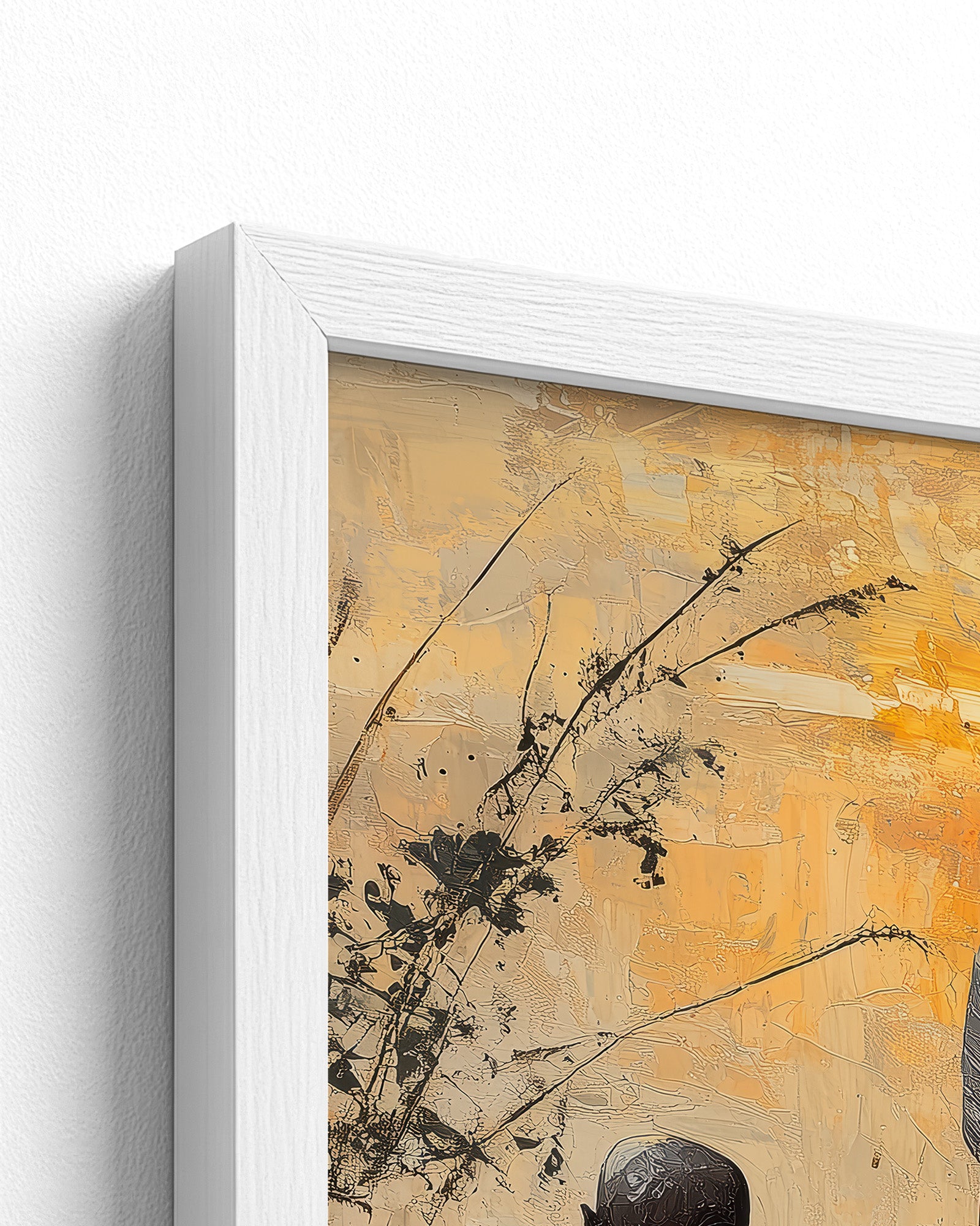 white frame