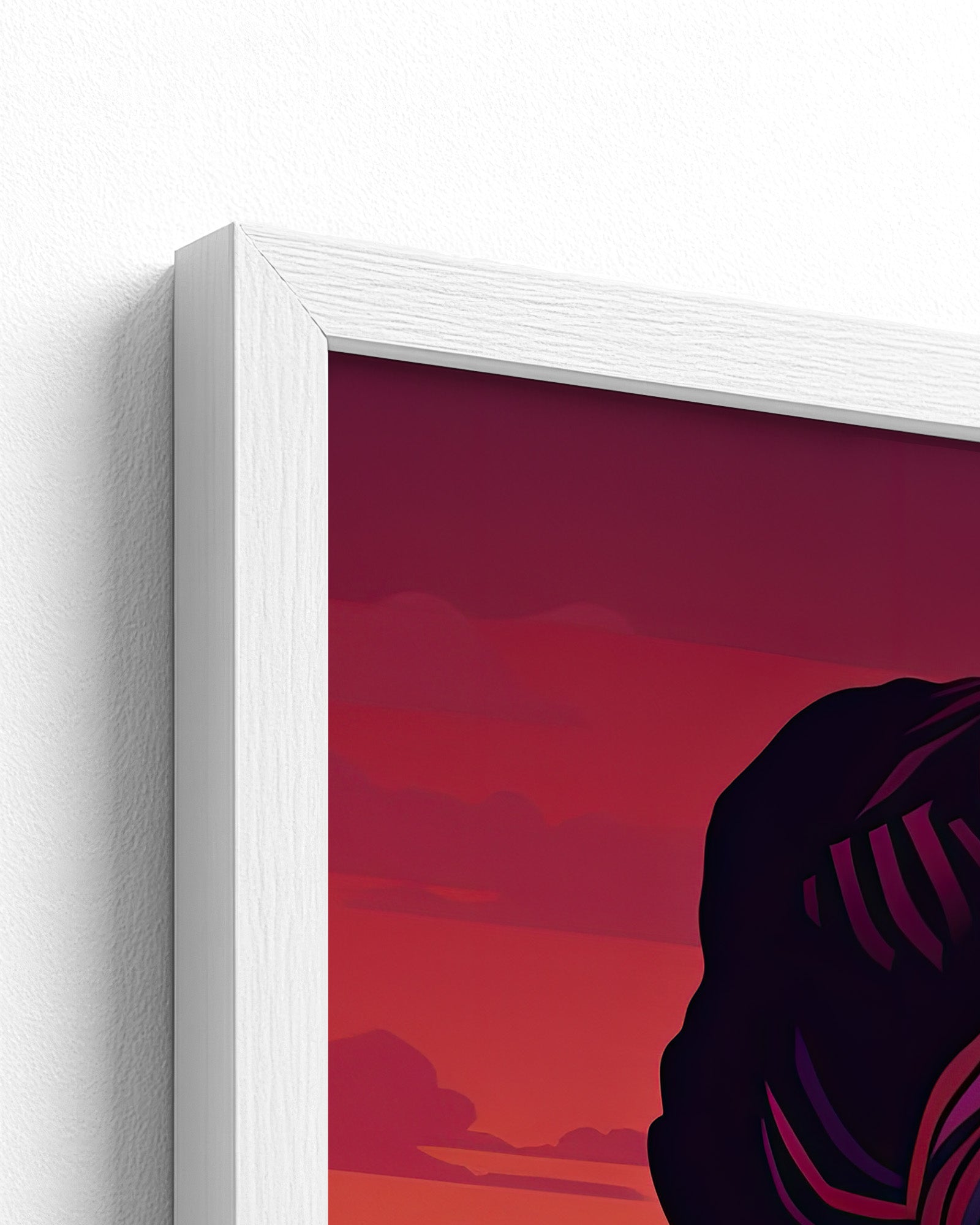 white frame