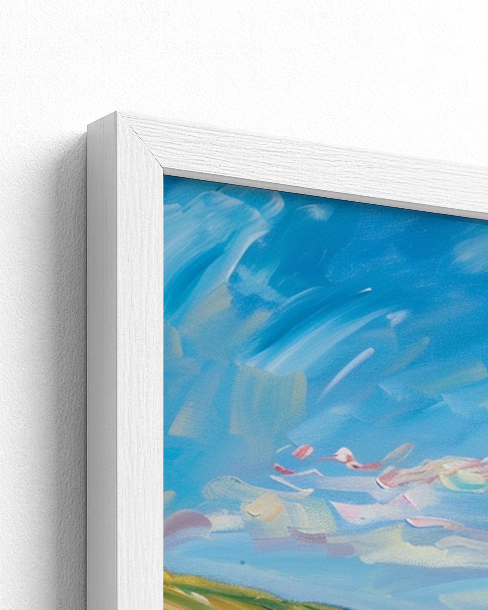 white frame
