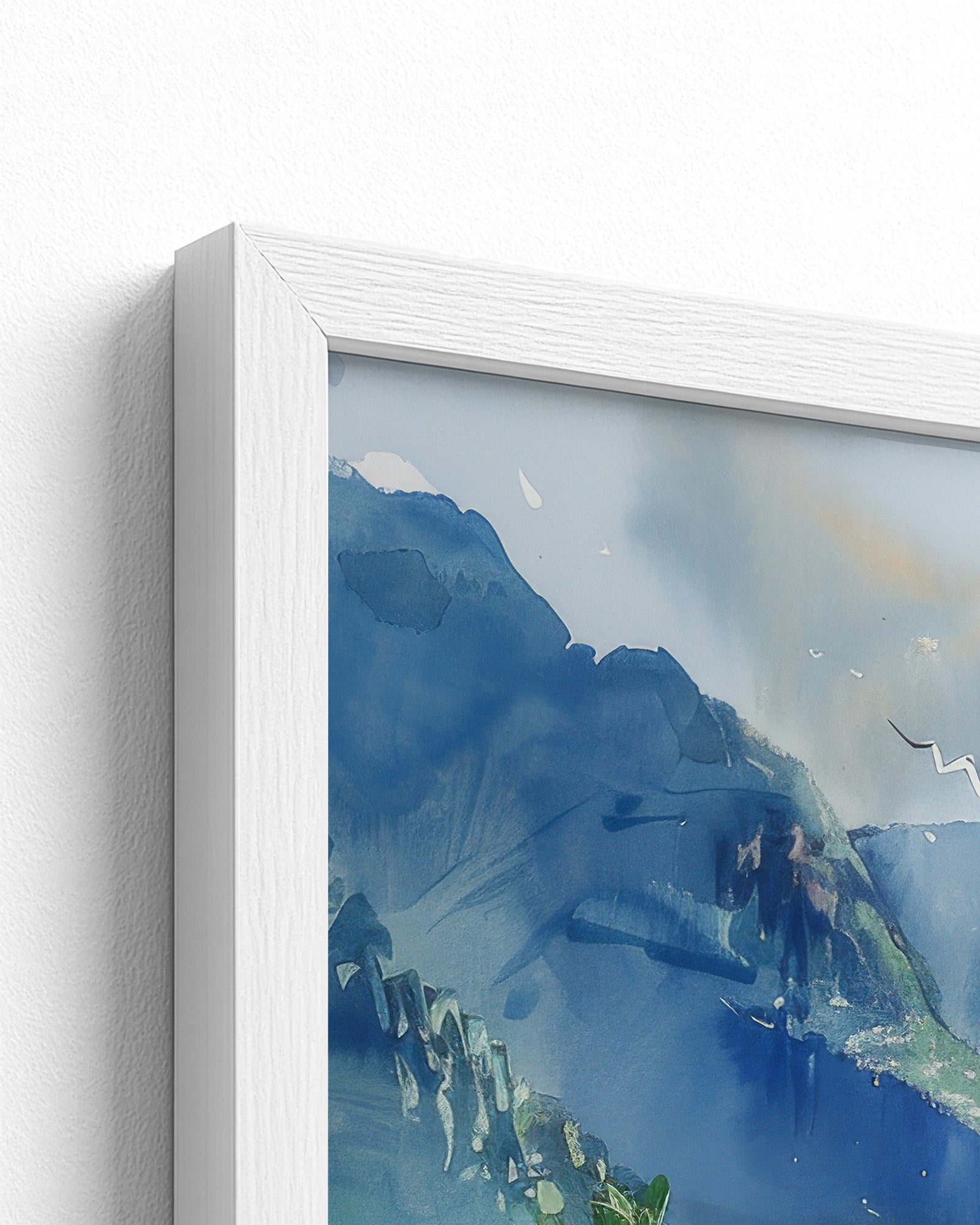 white frame