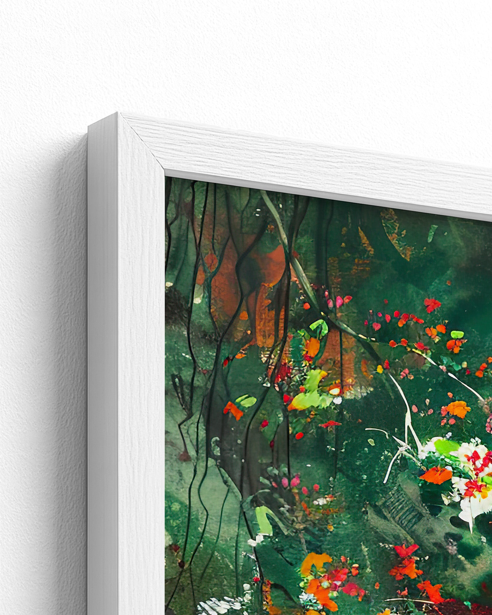 white frame