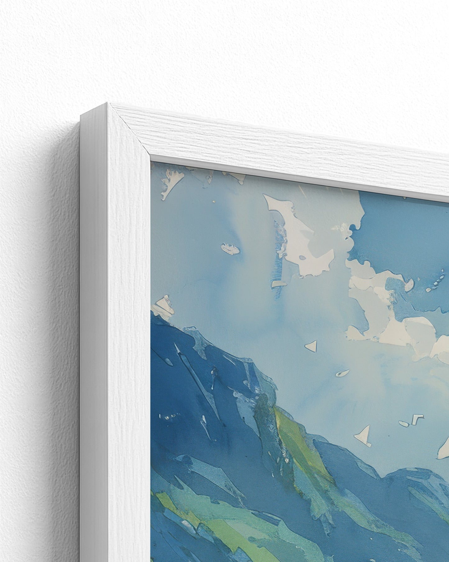 white frame