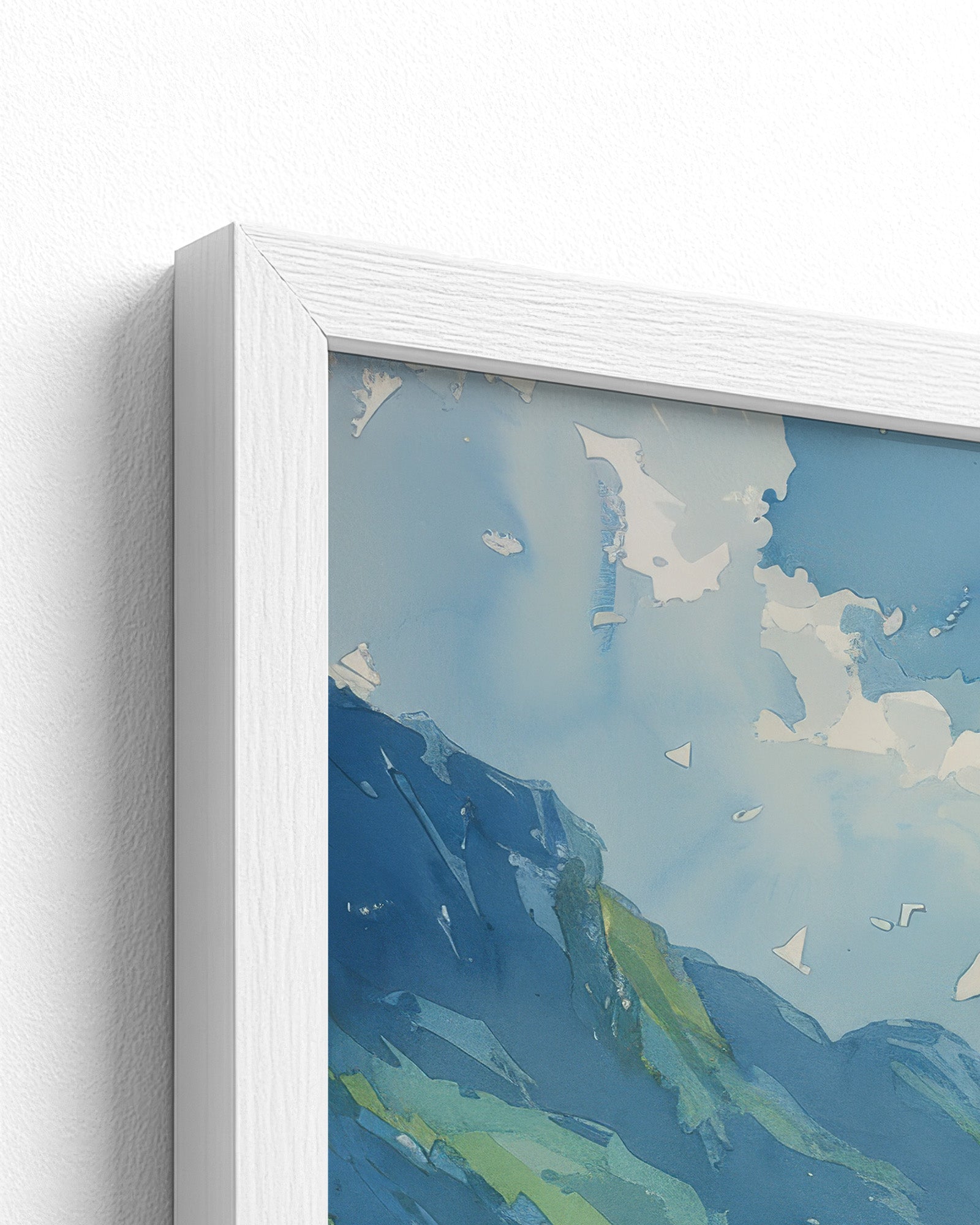 white frame