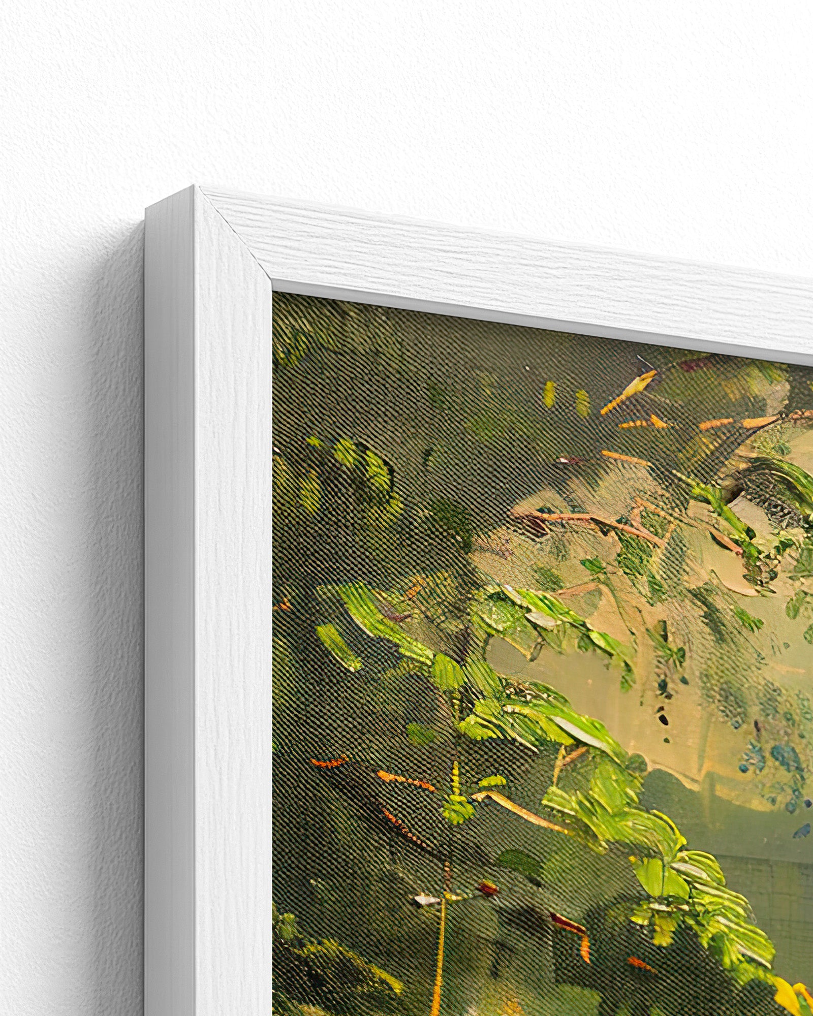 white frame