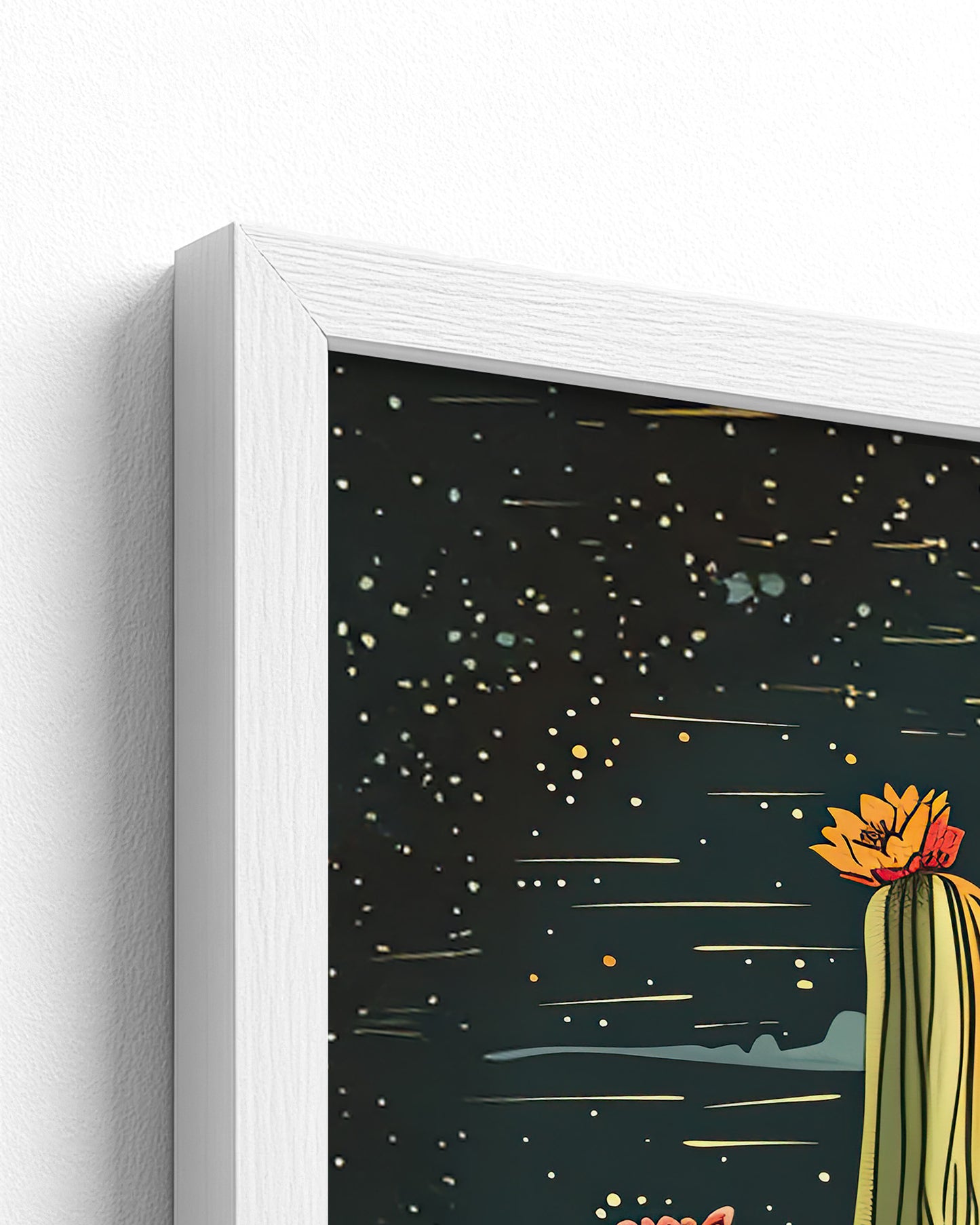 white frame