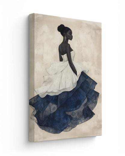 Dazzle in a Blue Dress