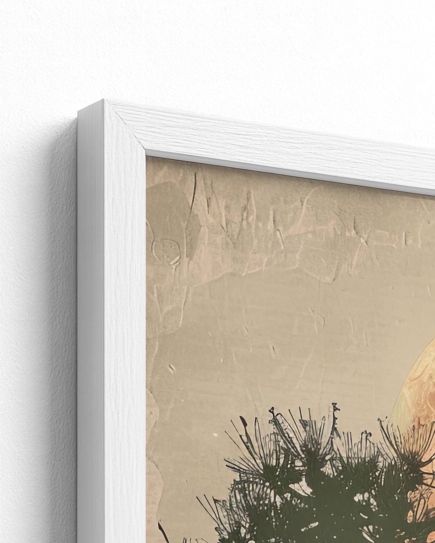 white frame