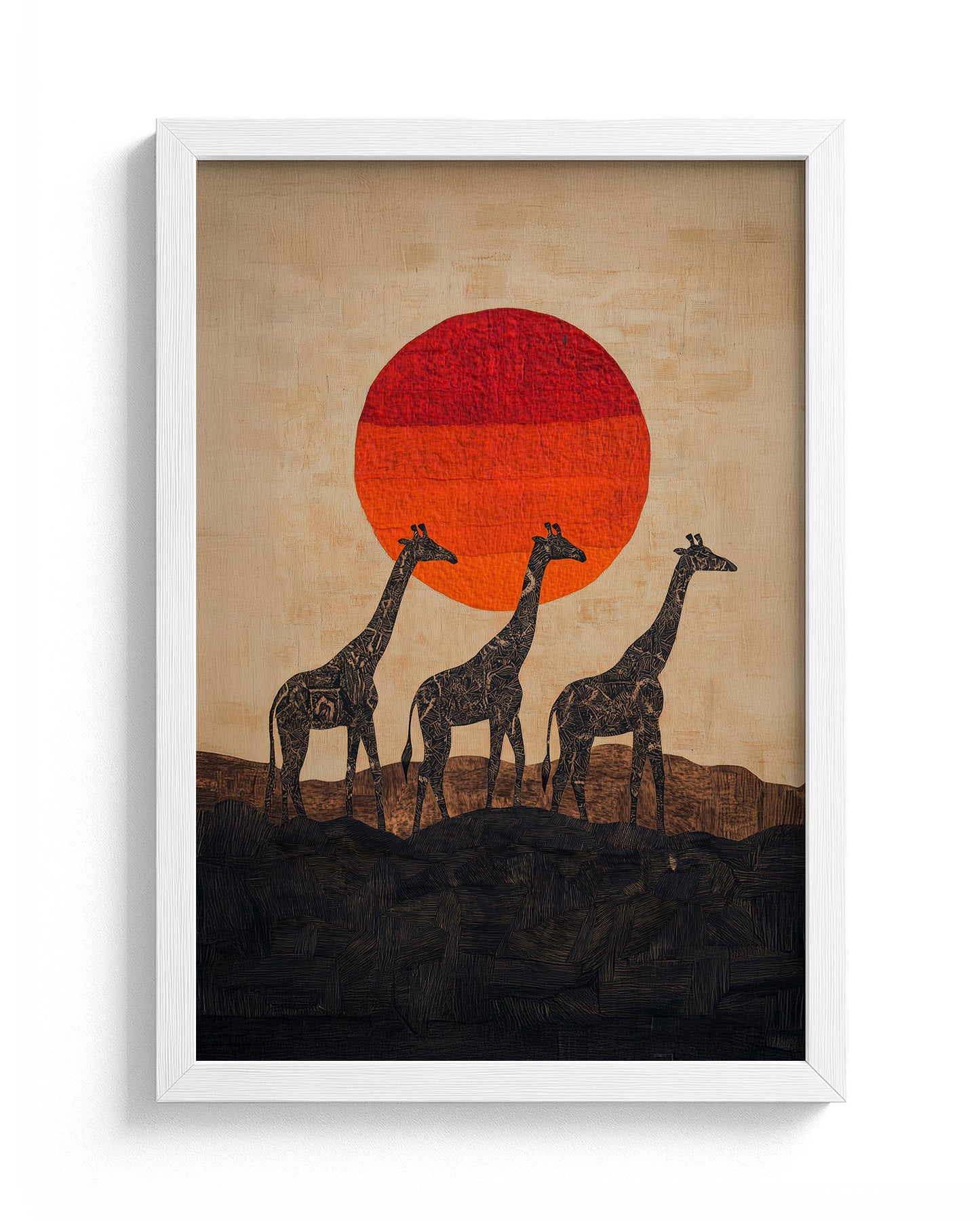 Giraffes at Sunrise
