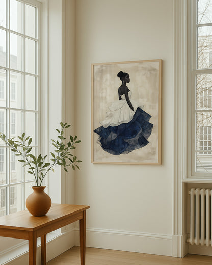 Dazzle in a Blue Dress