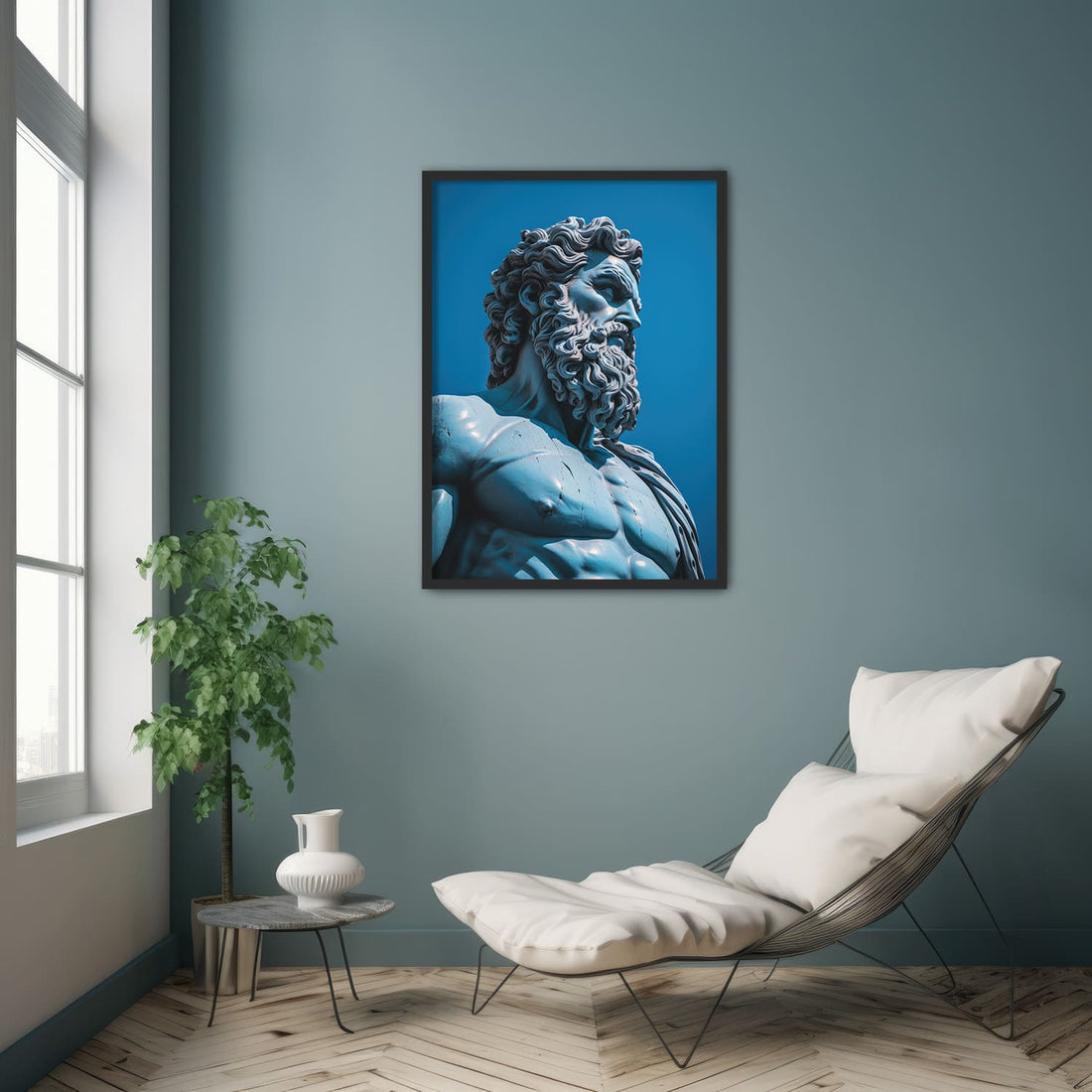 Divine Zeus in Blue